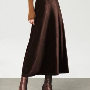💫Commense Brown Velvet Skirt